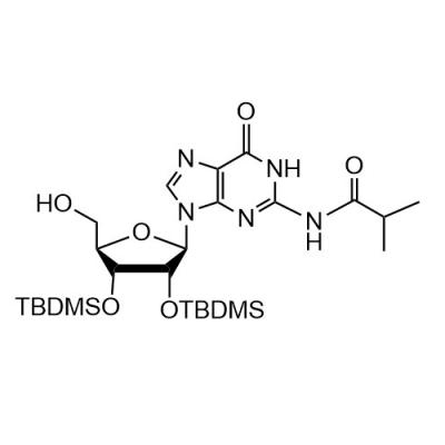 CAS  79974-70-2    N2-iBu-2’,3’-bis-O-TBDMS guanosine