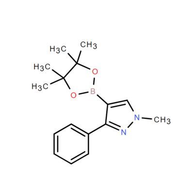 CAS    1002334-06-6     1-methyl-3-phenyl-4-(4,4,5,5-tetramethyl-1,3,2-dioxaborolan-2-yl)-1H-pyrazole