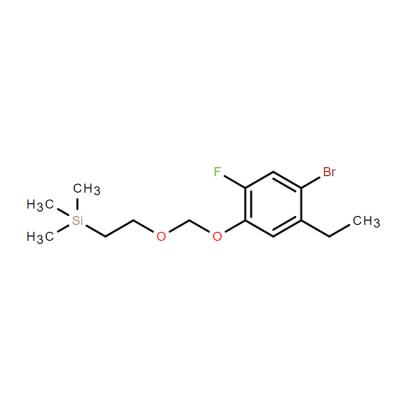 CAS     1421503-39-0   (2-((4-bromo-5-ethyl-2-fluorophenoxy)methoxy)ethyl)trimethylsilane