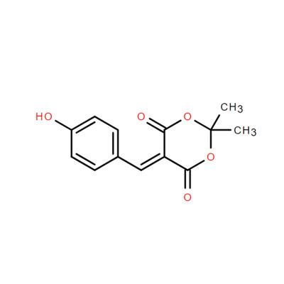 CAS    17474-27-0     Malonic acid, (p-hydroxybenzylidene)-, cyclic isopropylidene ester