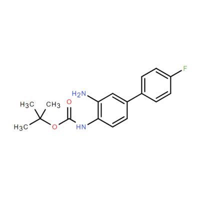 CAS    335255-67-9	tert-butyl (3-amino-4'-fluoro-[1,1'-biphenyl]-4-yl)carbamate