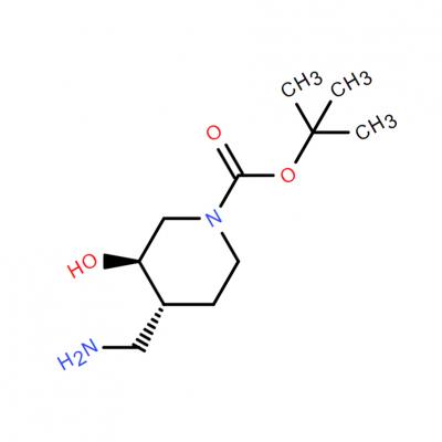 CAS   1932053-73-0      tert-Butyl (3R,4R)-4-(aminomethyl)-3-hydroxypiperidine-1-carboxylate