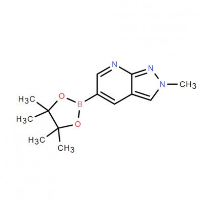 CAS     1809889-70-0     2-METHYL-2H-PYRAZOLO[3,4-B]PYRIDINE-5-BORONIC ACID PINACOL ESTER