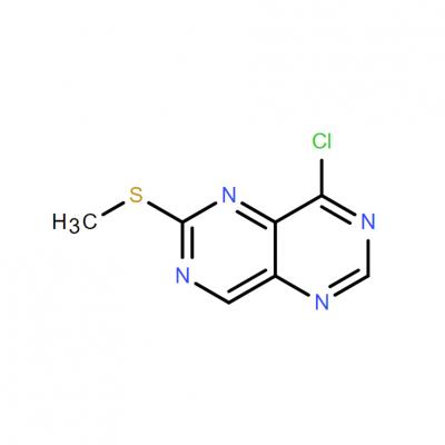 CAS    176637-10-8     8-Chloro-2-(methylthio)pyrimido[5,4-d]pyrimidine