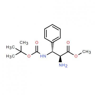 CAS    1373550-33-4    L-Phenylalanine, β-[[(1,1-dimethylethoxy)carbonyl]amino]-, methyl ester, (βR)-