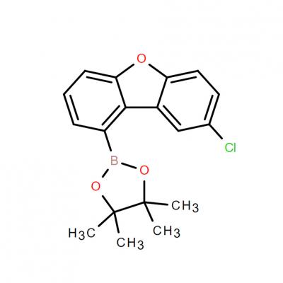 CAS     2140871-51-6   Dibenzofuran, 8-chloro-1-(4,4,5,5-tetramethyl-1,3,2-dioxaborolan-2-yl)-