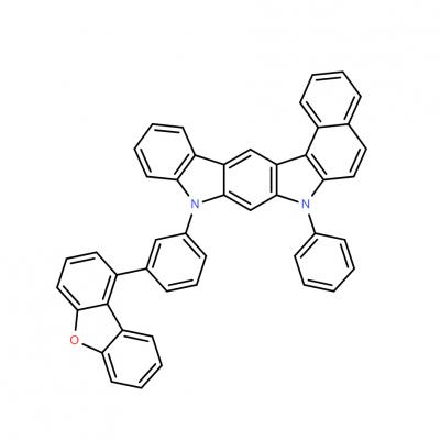 CAS     2304693-46-5     Benz[g]indolo[2,3-b]carbazole, 9-[3-(1-dibenzofuranyl)phenyl]-7,9-dihydro-7-phenyl-