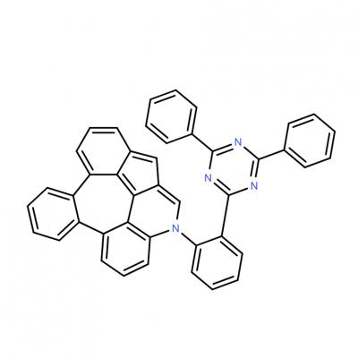 CAS      2376933-57-0    3H-3-Azadibenzo[g,ij]naphth[2,1,8-cde]azulene, 3-[2-(4,6-diphenyl-1,3,5-triazin-2-yl)phenyl]-