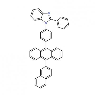 CAS     760212-59-7      1-[4-(10-Naphthalen-2-yl-anthracen-9-yl)-phenyl]-2-phenyl-1H-benzoimidazole