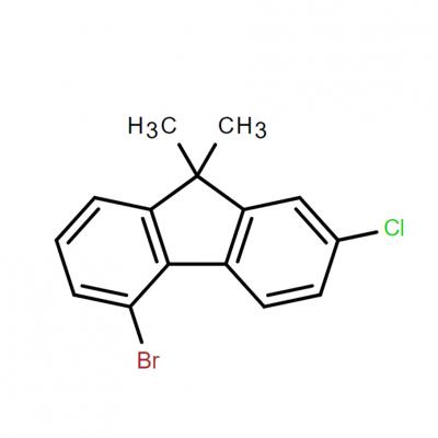 CAS      2356108-22-8    9H-Fluorene, 5-bromo-2-chloro-9,9-dimethyl-
