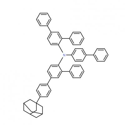 CAS     2102895-26-9    	N-[1,1′-Biphenyl]-4-yl-N-[1,1′:3′,1′′-terphenyl]-4′-yl-4-tricyclo[3.3.1.13,7]dec-1-yl[1,1′:3′,1′′-terphenyl]-4′-amine