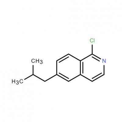 CAS     1369071-17-9    Isoquinoline, 1-chloro-6-(2-methylpropyl)-