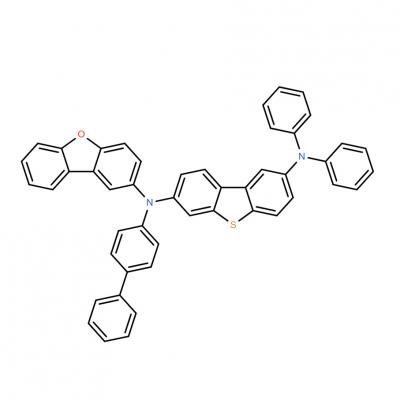 CAS     2162157-89-1    N7-([1,1'-biphenyl]-4-yl)-N7-(dibenzo[b,d]furan-2-yl)-N2,N2-diphenyldibenzo[b,d]thiophene-2,7-diamine