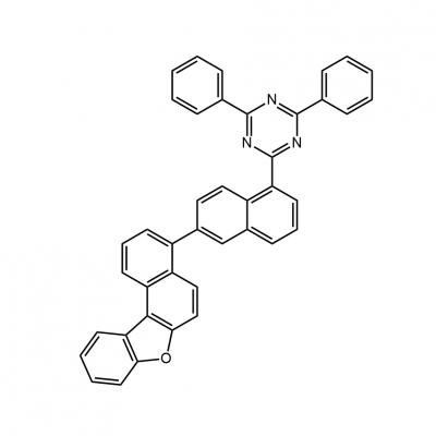 CAS    2768290-35-1      1,3,5-Triazine, 2-(6-benzo[b]naphtho[1,2-d]furan-3-yl-1-naphthalenyl)-4,6-diphenyl-