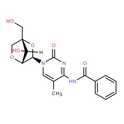 CAS    206055-81-4   N4-Banzoyl-5-methyl-2'-O,4'-C-methylenecytidine
