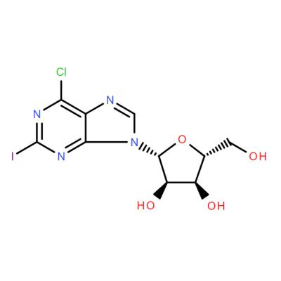 CAS    313477-85-9     6-CHLORO-2-IODOPURINE-9-RIBOSIDE