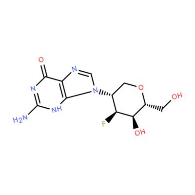 CAS   852234-83-4    D-Altritol, 2-(2-amino-1,6-dihydro-6-oxo-9H-purin-9-yl)-1,5-anhydro-2,3-dideoxy-3-fluoro-
