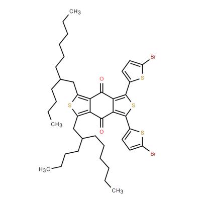 CAS   2093197-75-0      4H,8H-Benzo[1,2-c:4,5-c']dithiophene-4,8-dione, 1,3-bis(5-bromo-2-thienyl)-5,7-bis(2-butyloctyl)-