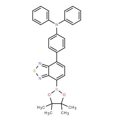 CAS    1883615-46-0     Benzenamine, N,N-diphenyl-4-[7-(4,4,5,5-tetramethyl-1,3,2-dioxaborolan-2-yl)-2,1,3-benzothiadiazol-4-yl]-