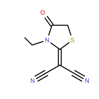 CAS    623558-68-9      2-(3-Ethyl-4-oxo-thiazolidin-2-ylidene)-malononitrile