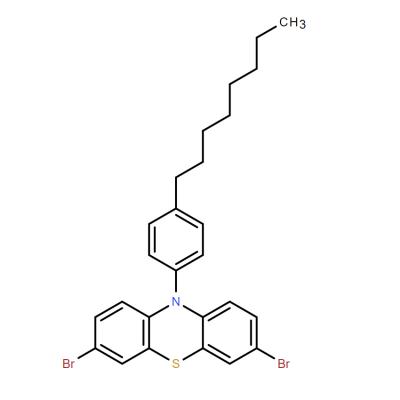 CAS   1791416-53-9    3,7-Dibromo-10-(4-octylphenyl)-10H-phenothiazine