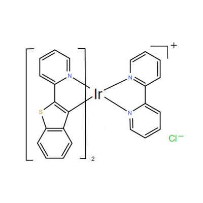 CAS   1569913-44-5     Iridium(1+), (2,2′-bipyridine-κN1,κN1′)bis[2-(2-pyridinyl-κN)benzo[b]thien-3-yl-κC]-, chloride (1:1), (OC-6-13)-