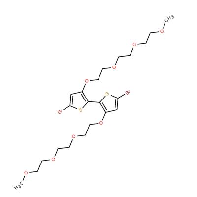 CAS    1974310-58-1    IN1273, 5,5'-Dibromo-3,3'-bis(2-(2-(2-methoxyethoxy)ethoxy)ethoxy)-2,2'-bithiophene