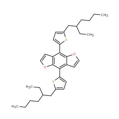 CAS    1391764-82-1    IN1532, 4,8-Bis(5-(2-ethylhexyl)thiophen-2-yl)benzo[1,2-b:4,5-b']difuran
