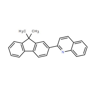 CAS    889750-37-2   QUINOLINE, 2-(9,9-DIMETHYL-9H-FLUOREN-2-YL)-