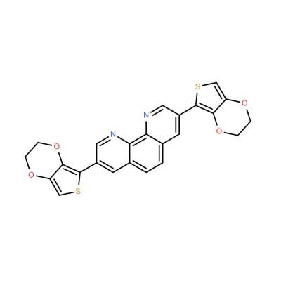 CAS    1001330-07-9  3,8-Bis(2,3-dihydrothieno[3,4-b][1,4]dioxin-5-yl)-1,10-phenanthroline