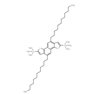 CAS   1421337-72-5    (5,10-Didodecylnaphtho[1,2-b:5,6-b']dithiophene-2,7-diyl)bis(trimethylstannane)