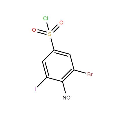 CAS  2385285-05-0   3-bromo-5-iodo-4-nitrobenzenesulfonyl chloride