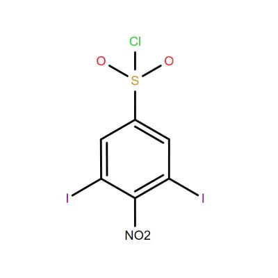 4-acetamido-3,5-diiodobenzenesulfonyl chloride  