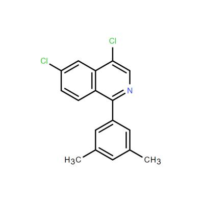 CAS   1443013-16-8    4,6-dichloro-1-(3,5-dimethylphenyl)isoquinoline