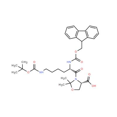 CAS   957780-54-0  FMOC-LYS(BOC)-SER(PSIME,MEPRO)-OH